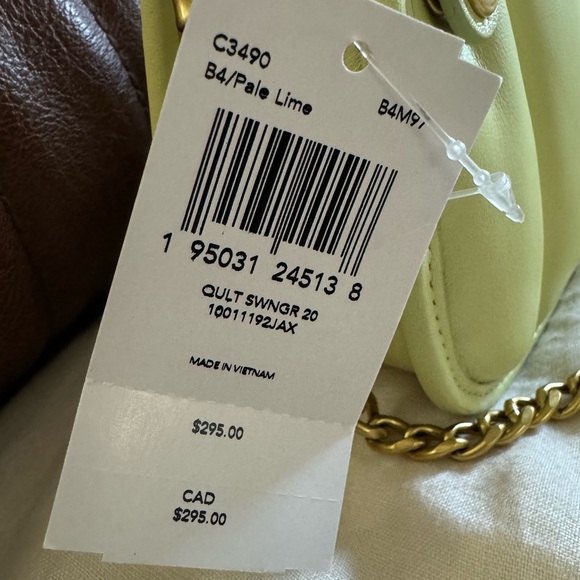 Coach NWT Quilted Swinger 20 - Picture 9 of 9